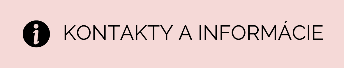 KONTAKTY A INFROMACIE